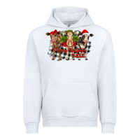 White Merry Christmas Y'all Heifers Urban Hoodie - RanaPortraitStore