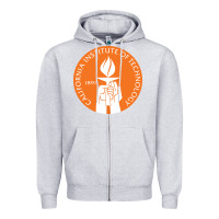 Heather Grey california institute of technology Zipper Hoodie - linhVisuals