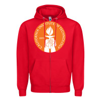 Red california institute of technology Zipper Hoodie - linhVisuals