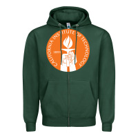 Sports Green california institute of technology Zipper Hoodie - linhVisuals