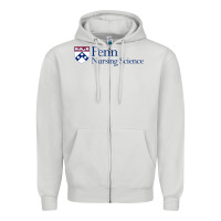 Dove Grey penn nursing science Zipper Hoodie - linhVisuals