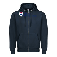 Navy penn nursing science Zipper Hoodie - linhVisuals