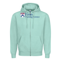 Seafoam penn nursing science Zipper Hoodie - linhVisuals