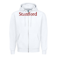White stanford athletics Zipper Hoodie - linhVisuals