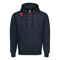 Navy stanford school of medicine Zipper Hoodie - linhVisuals
