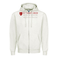 Oatmeal Heather stanford school of medicine Zipper Hoodie - linhVisuals