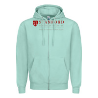 Seafoam stanford school of medicine Zipper Hoodie - linhVisuals