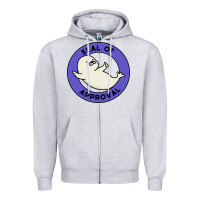 Heather Grey seal of approval baby art Zipper Hoodie - linhVisuals