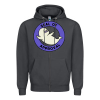 Smoke seal of approval baby art Zipper Hoodie - linhVisuals