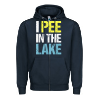 Navy i pee in the lake funny summer vacation t shirt Zipper Hoodie - linhVisuals