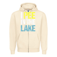Sandshell i pee in the lake funny summer vacation t shirt Zipper Hoodie - linhVisuals