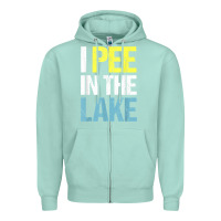 Seafoam i pee in the lake funny summer vacation t shirt Zipper Hoodie - linhVisuals