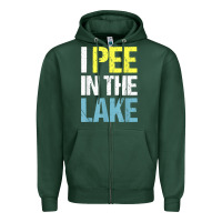 Sports Green i pee in the lake funny summer vacation t shirt Zipper Hoodie - linhVisuals