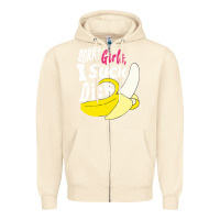 Sandshell sorry girls i suck dick Banana Zipper Hoodie - linhVisuals