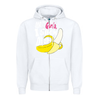 White sorry girls i suck dick Banana Zipper Hoodie - linhVisuals