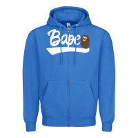 True Royal bape text Zipper Hoodie - linhVisuals