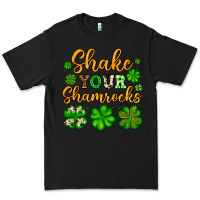 Black St. Patrick's Shake your shamrocks Premium Tee - OliviaCreatesArt