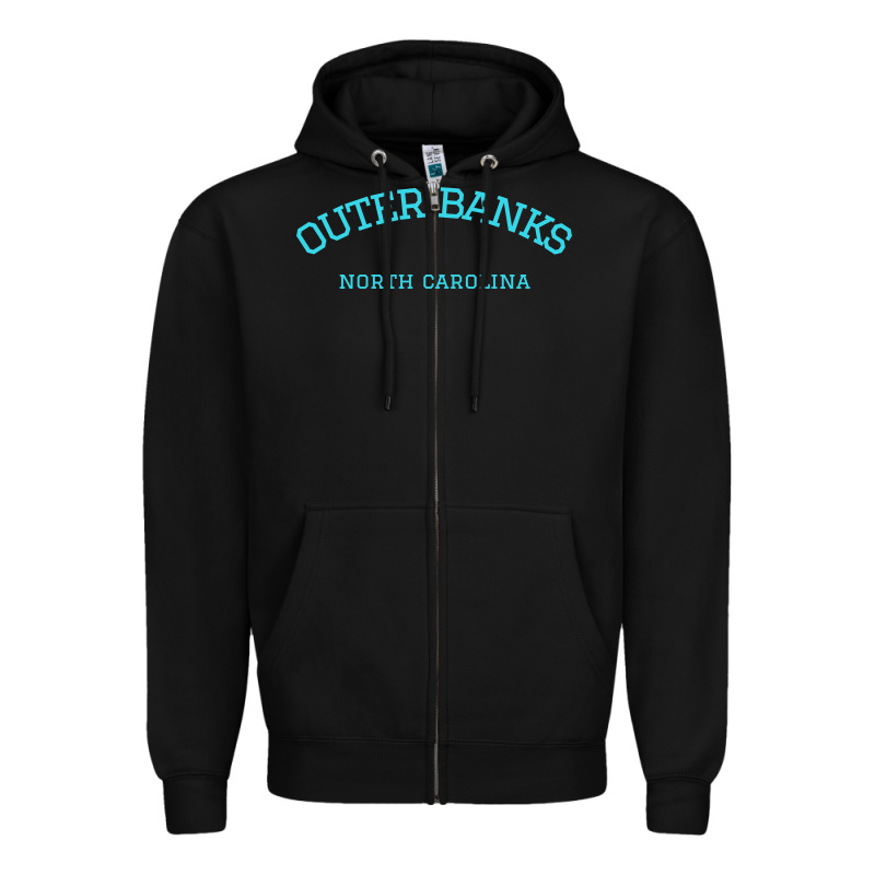 North Carolina Outer Banks Obx Nc Beach Gift Long Sleeve T Shirt Zipper Hoodie by linhVisuals | Teevron