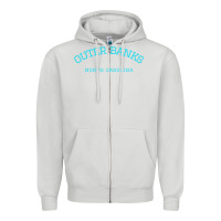 Dove Grey north carolina outer banks obx nc beach gift long sleeve t shirt Zipper Hoodie - linhVisuals