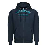 Navy north carolina outer banks obx nc beach gift long sleeve t shirt Zipper Hoodie - linhVisuals