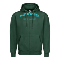 Sports Green north carolina outer banks obx nc beach gift long sleeve t shirt Zipper Hoodie - linhVisuals
