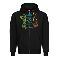 Black now where's my cabana boy, beach palm tree coconut t shirt Zipper Hoodie - linhVisuals