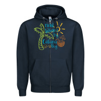 Navy now where's my cabana boy, beach palm tree coconut t shirt Zipper Hoodie - linhVisuals