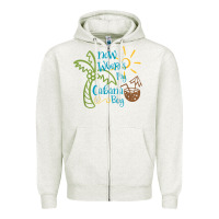 Oatmeal Heather now where's my cabana boy, beach palm tree coconut t shirt Zipper Hoodie - linhVisuals