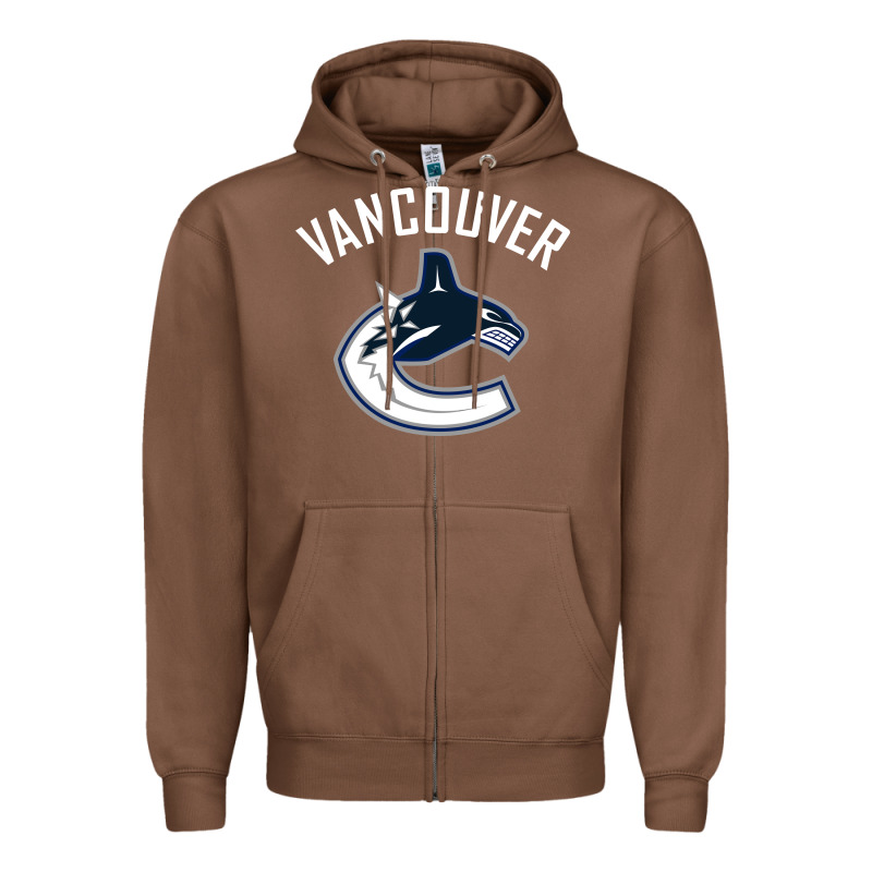Canucks White Zipper Hoodie by linhVisuals | Teevron