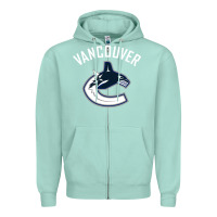 Seafoam canucks white Zipper Hoodie - linhVisuals