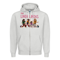 Dove Grey growing up   the linda lindas Zipper Hoodie - linhVisuals