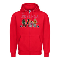 Red growing up   the linda lindas Zipper Hoodie - linhVisuals