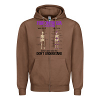 Chestnut fibromyalgia awareness do not judge what you dont understand Zipper Hoodie - linhVisuals