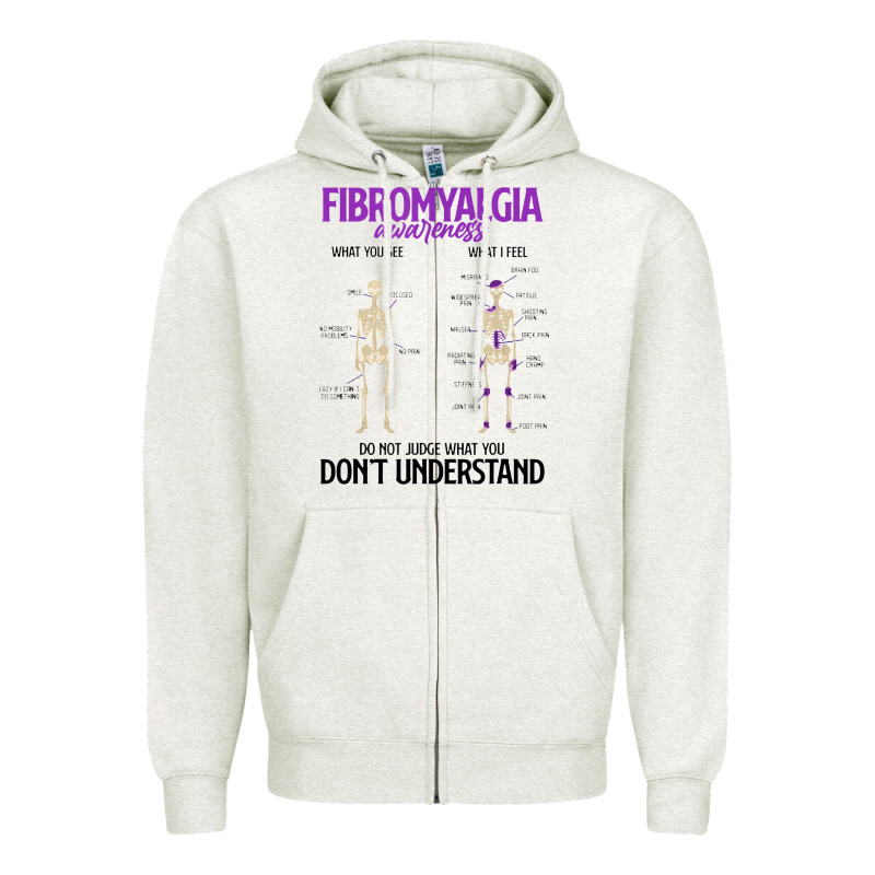 Fibromyalgia Awareness Do Not Judge What You Dont Understand Zipper Hoodie by linhVisuals | Teevron