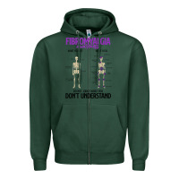 Sports Green fibromyalgia awareness do not judge what you dont understand Zipper Hoodie - linhVisuals
