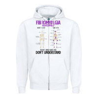 White fibromyalgia awareness do not judge what you dont understand Zipper Hoodie - linhVisuals