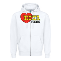 White hooker headers Zipper Hoodie - linhVisuals