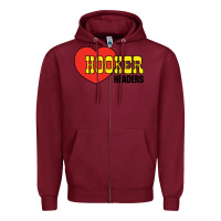 Burgundy hooker headers Zipper Hoodie - linhVisuals