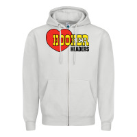 Dove Grey hooker headers Zipper Hoodie - linhVisuals