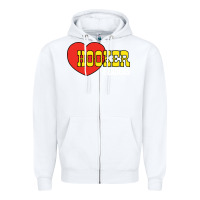 White hooker headers Zipper Hoodie - linhVisuals