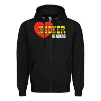 Black hooker headers Zipper Hoodie - linhVisuals