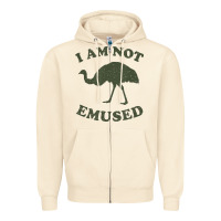 Sandshell funny not emu sed emu   not amused ostrich bird Zipper Hoodie - linhVisuals