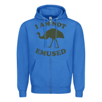 True Royal funny not emu sed emu   not amused ostrich bird Zipper Hoodie - linhVisuals