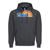 Smoke bravo supermarket Zipper Hoodie - linhVisuals