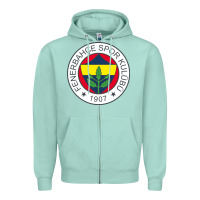 Seafoam fenerbahçe Zipper Hoodie - linhVisuals
