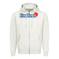 Oatmeal Heather foodtown Zipper Hoodie - linhVisuals