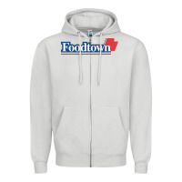 Dove Grey foodtown Zipper Hoodie - linhVisuals