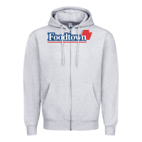 Heather Grey foodtown Zipper Hoodie - linhVisuals