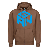 Chestnut gancube Zipper Hoodie - linhVisuals