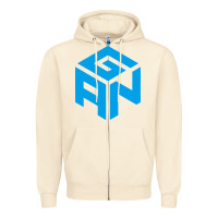 Sandshell gancube Zipper Hoodie - linhVisuals